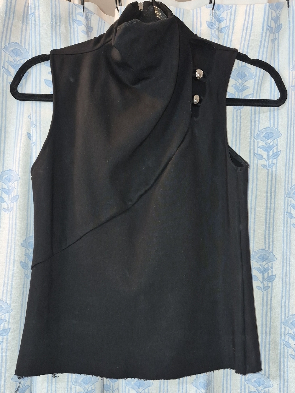 Regata Morena Rosa Gola Alta Preta Top SZ M